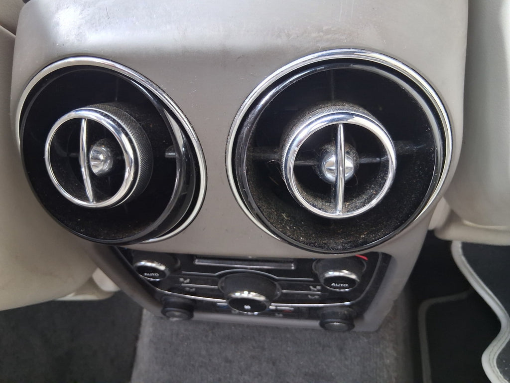 2012 JAGUAR XJ X351 REAR AC HEATER CLIMATE CONTROL PANEL WITH AIR VENTS
