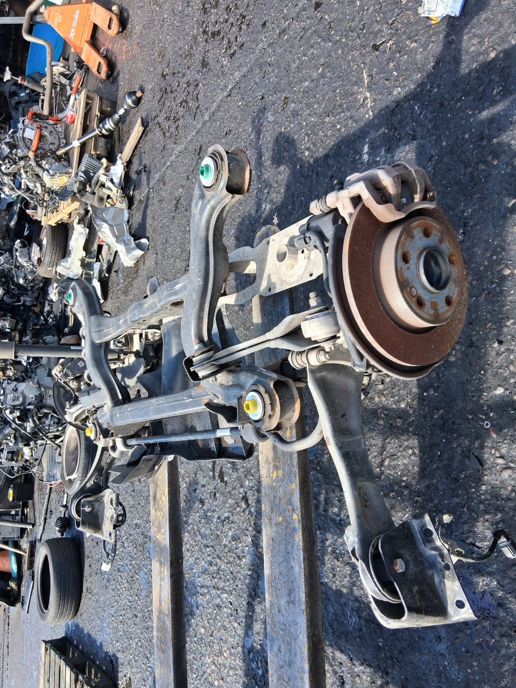 2021 MERCEDES A CLASS W177 1.3 HYBRID REAR AXLE LEG SHOCK HUB DISC TYPE