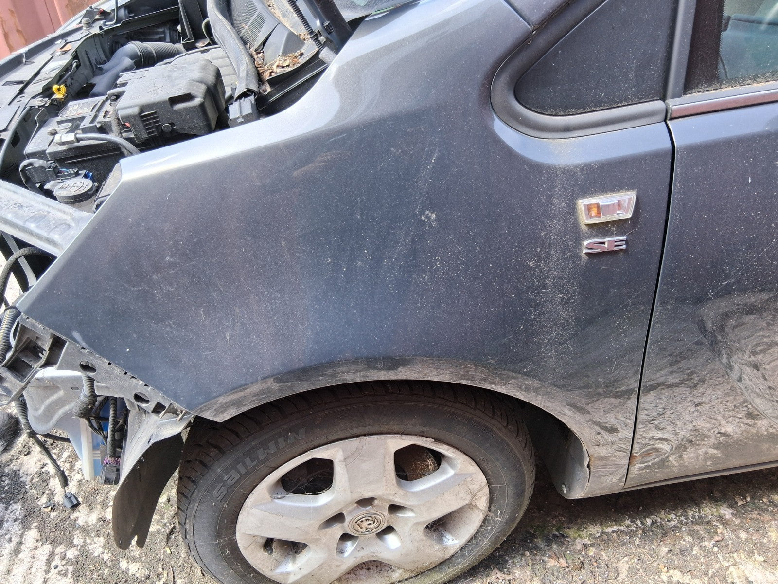 2016 VAUXHALL MERIVA B MK2 NSF PASSENGER SIDE FRONT LEFT WING PANEL GREY