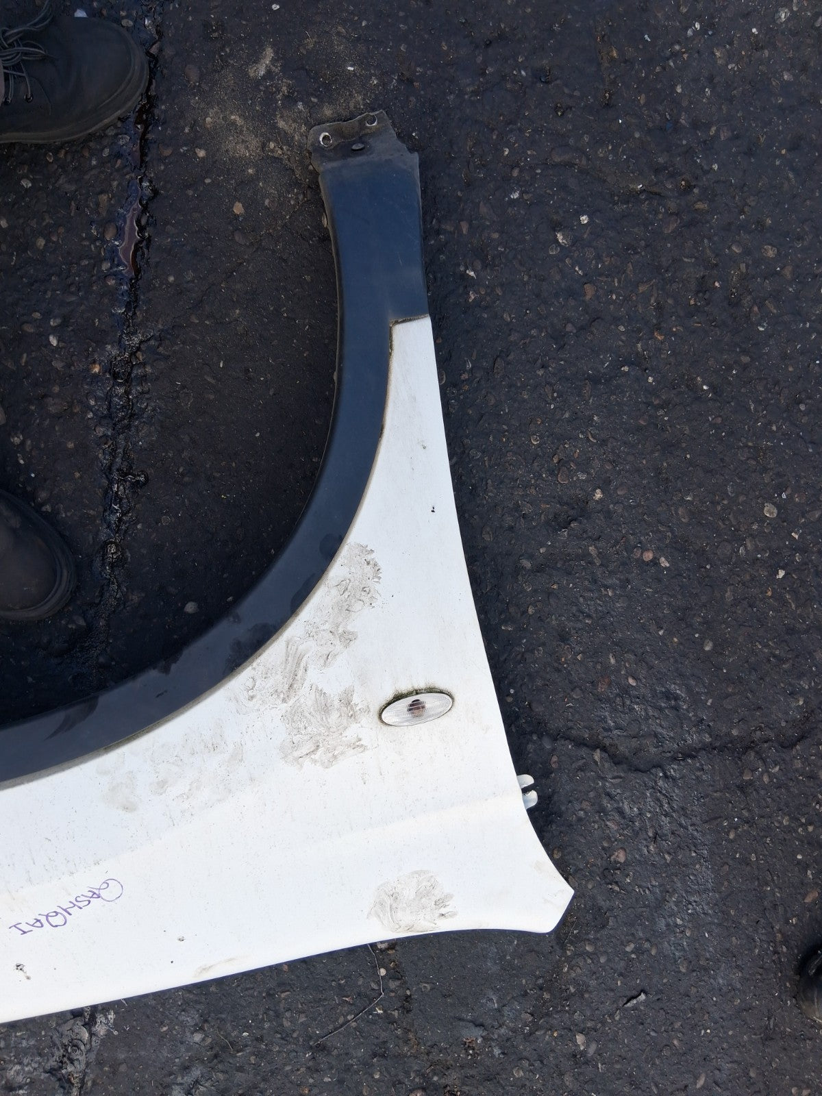 2013 NISSAN QASHQAI J10 OSF DRIVER SIDE FRONT WING PANEL WHITE