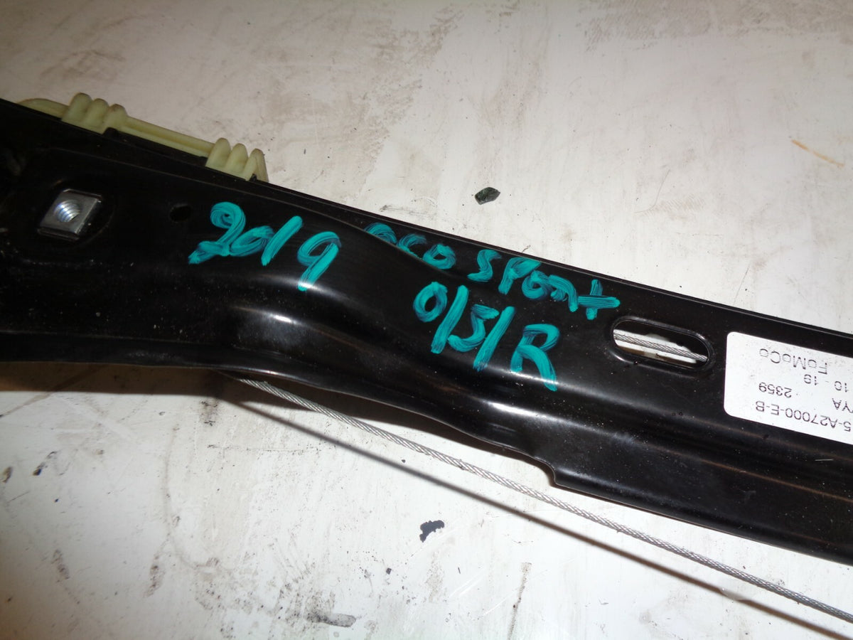 FORD ECOSPORT 2019 5DR OSR DRIVER REAR WINDOW REGULATOR AND MOTOR GN15A27000EB