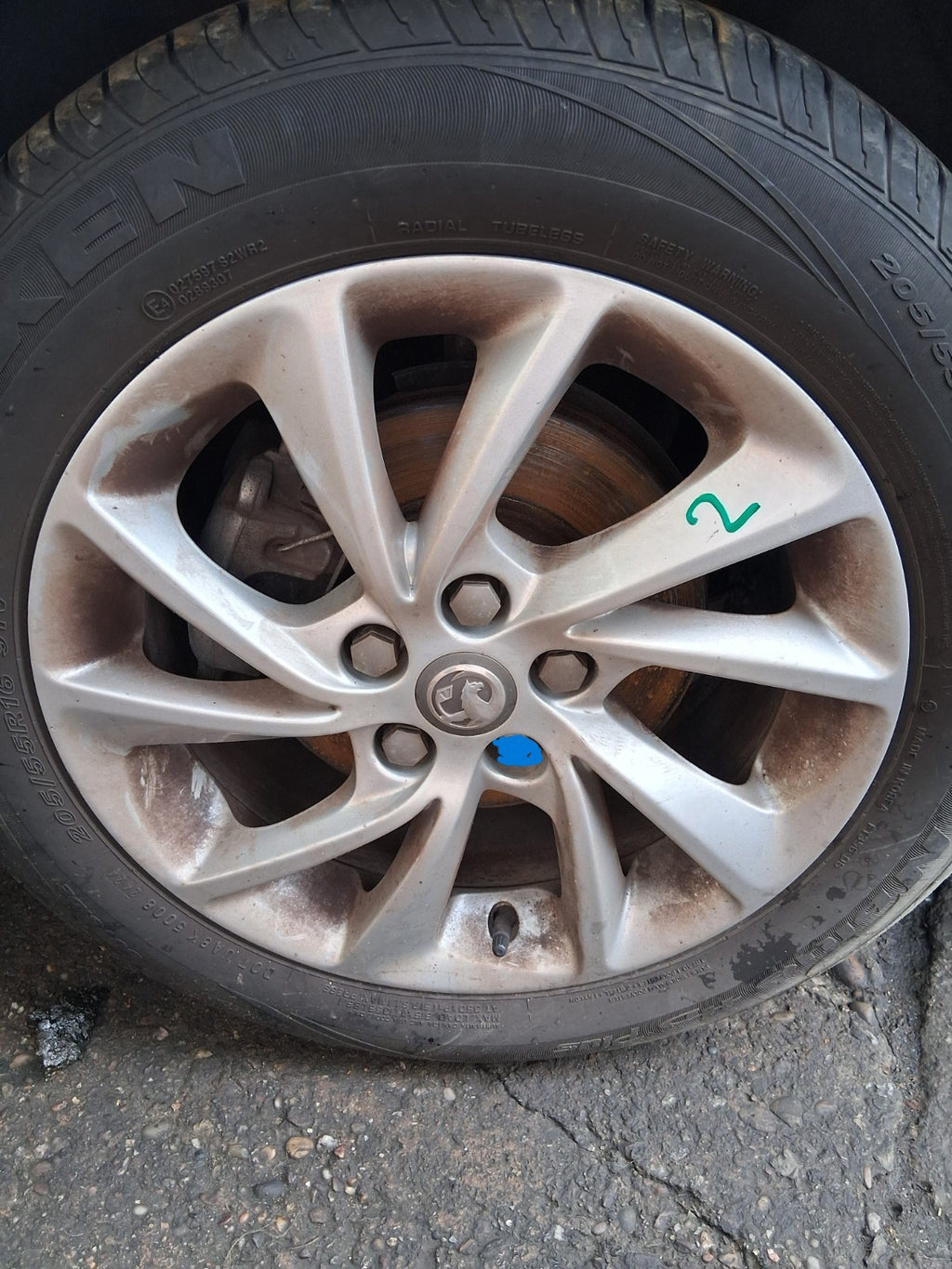 2019 VAUXHALL ASTRA K 16 INCH ALLOY WHEEL WITH TYRE 205/55R16