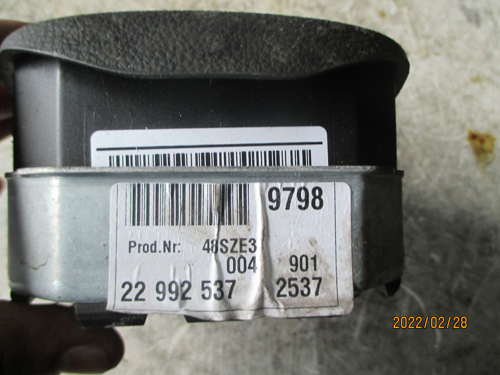 VAUXHALL INSIGNIA 2015 DRIVER SIDE STEERING SAFETY BAG 22992537