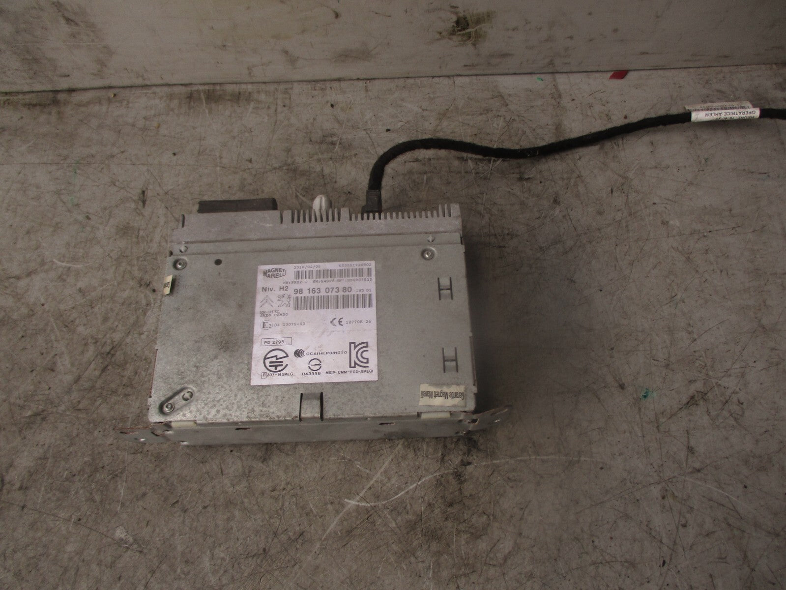 2014 PEUGEOT 308 CD PLAYER RADIO SAT NAV STEREO CONTROL HEAD UNIT 9816307380