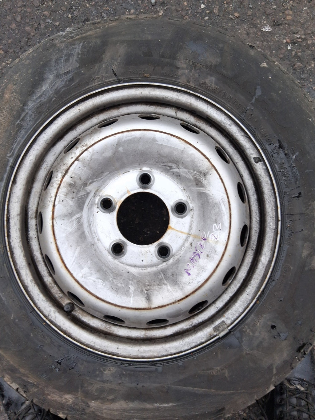 2023 RENAULT MASTER MK3 16 INCH STEEL WHEEL WITH TYRE 225/65R16C
