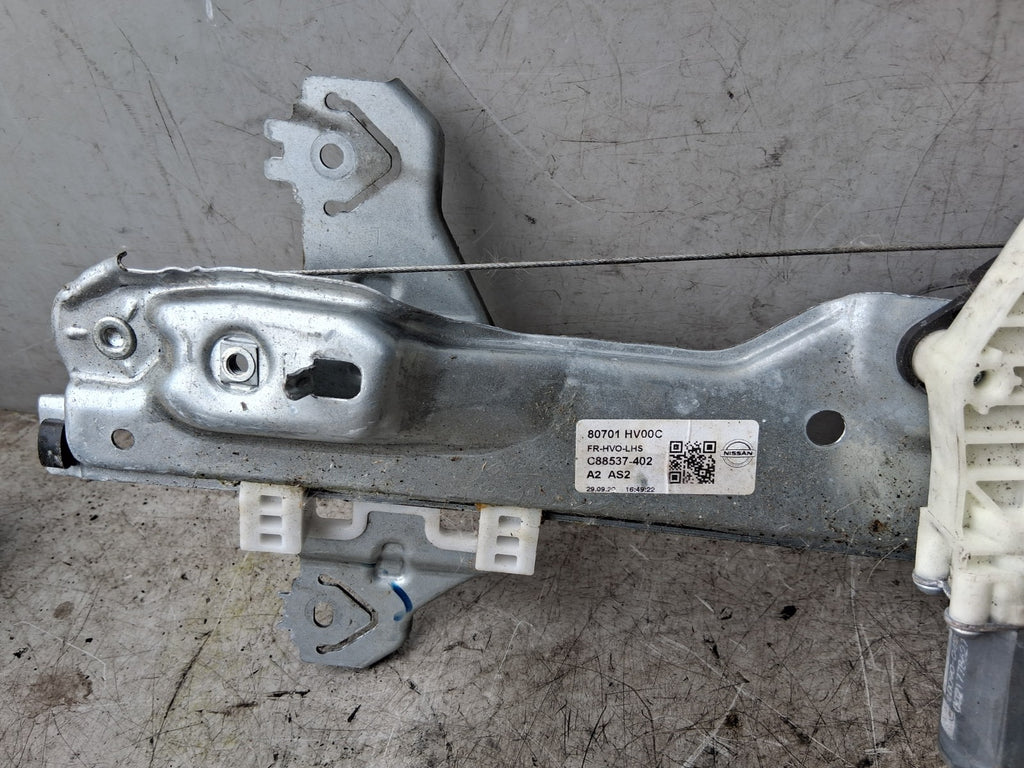 2020 NISSAN QASHQAI J11 MK2 OSR DRIVER SIDE WINDOW MOTOR REGULATOR 80701HV00C