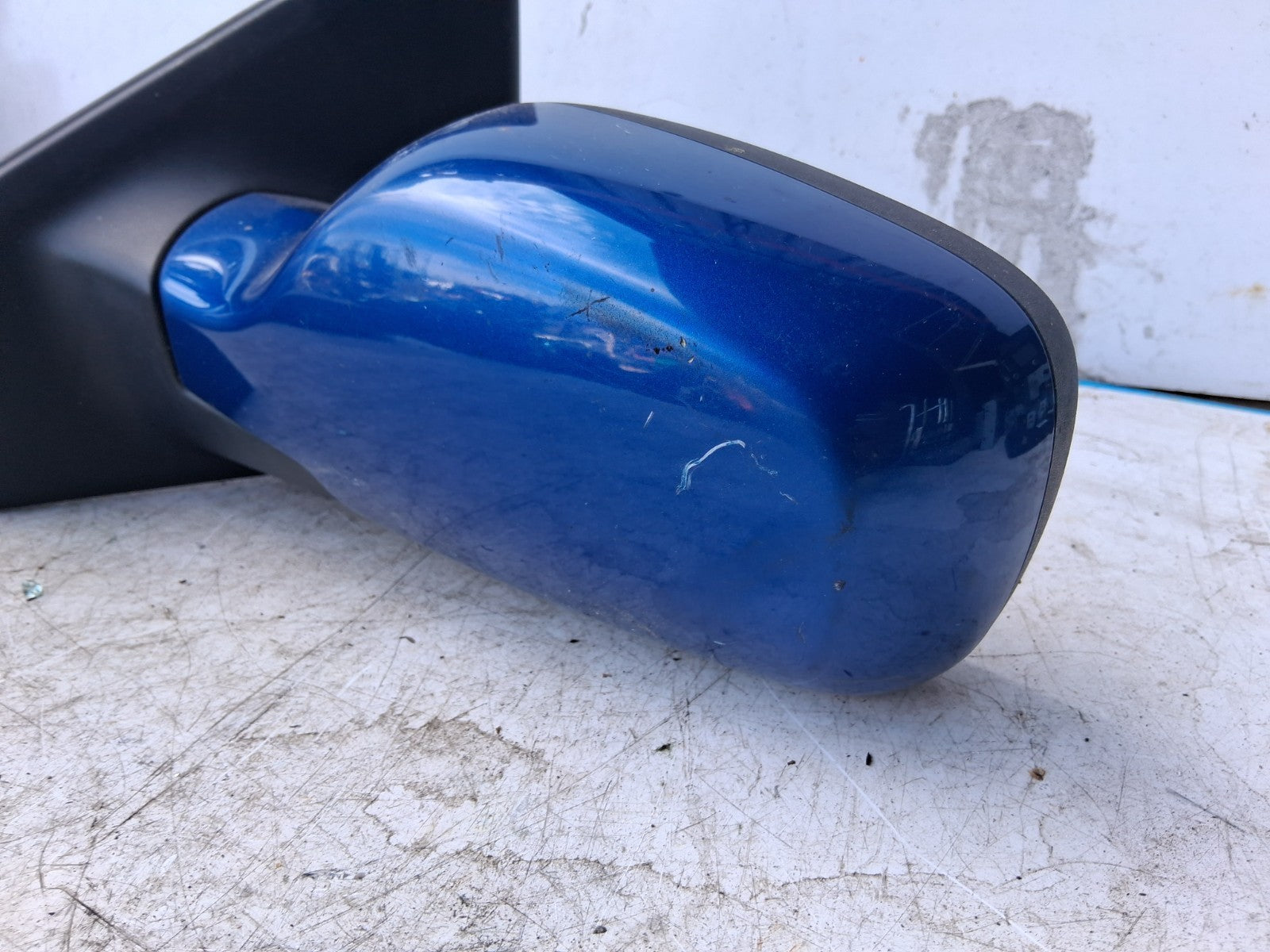 2008 RENAULT CLIO MK3 NSF PASSENGER SIDE FRONT ELECTRIC WING MIRROR BLUE