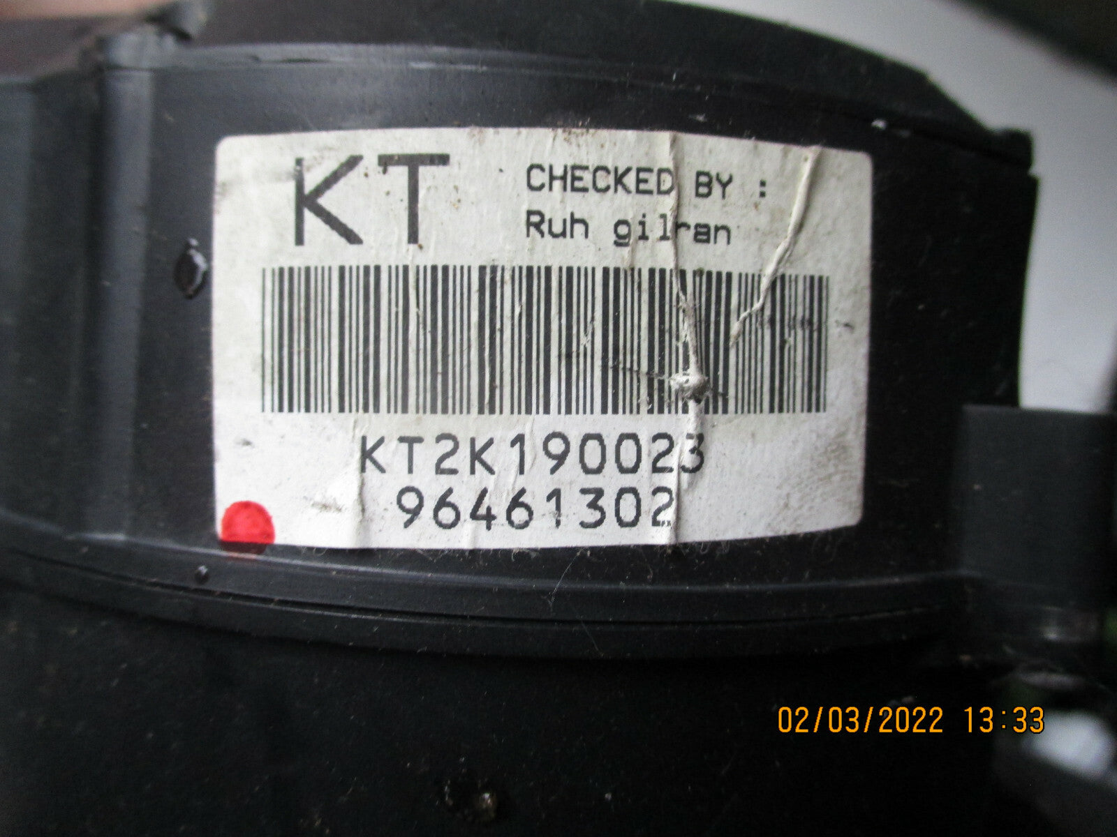 DAEWOO KALOS MK1 2007 SPEEDO CLOCKS INSTRUMENT CLUSTER KT2K190023 96461302