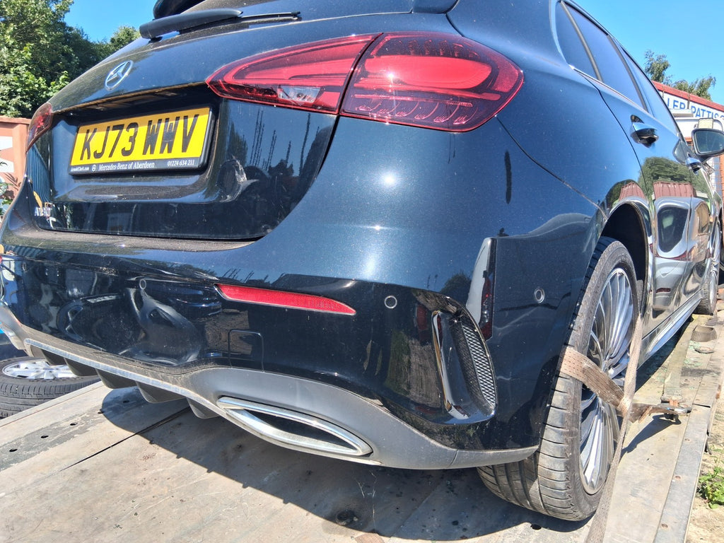 2023 MERCEDES A CLASS AMG W177 HATCHBACK REAR COMPLETE BUMPER COSMOS BLACK 191