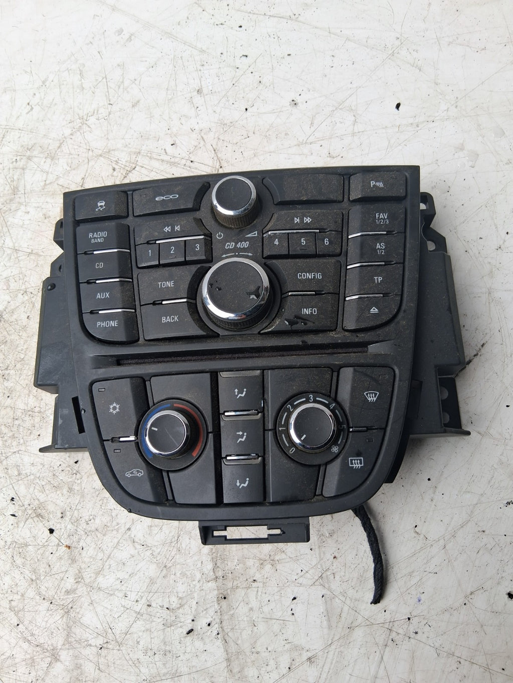 VAUXHALL ASTRA J 2013 RADIO STEREO PLAYER + HEATER HVAC CONTROL PANEL 13360091