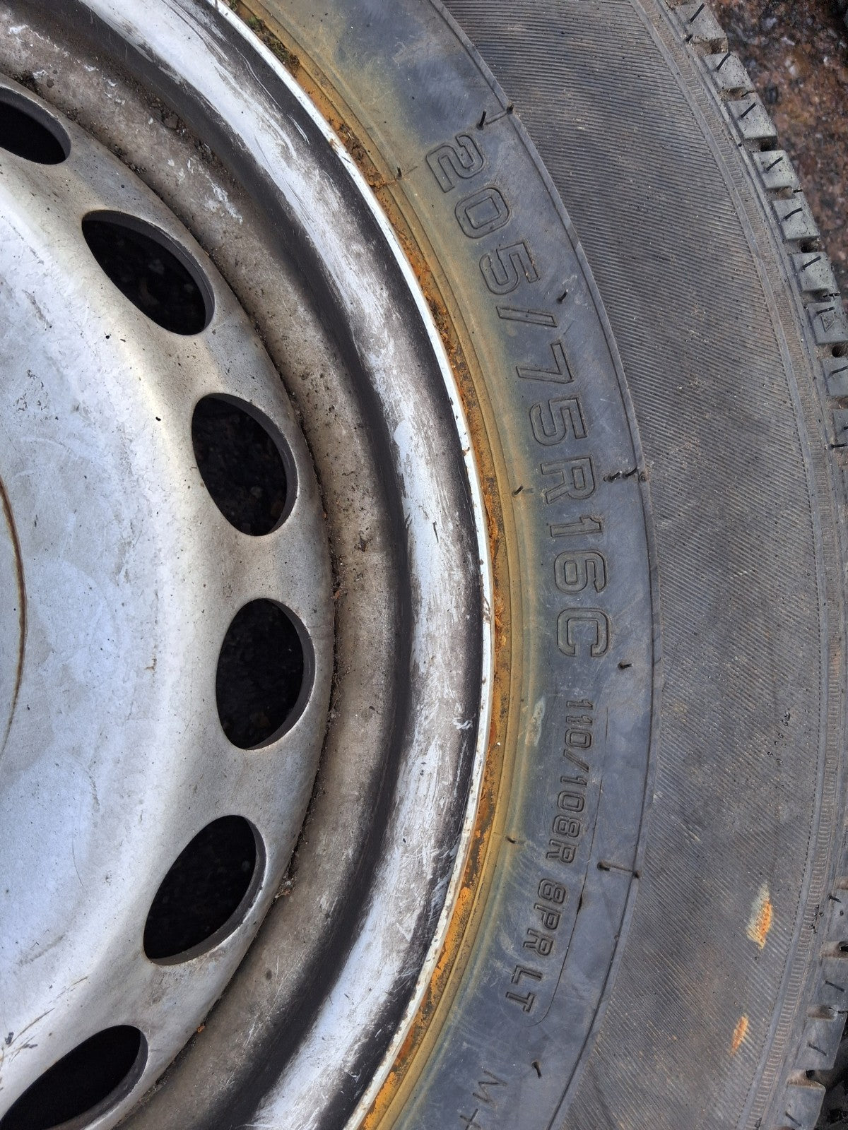 2021 VW VOLKSWAGEN CRAFTER MK2 16 INCH STEEL WHEEL WITH TYRE 205/75R16