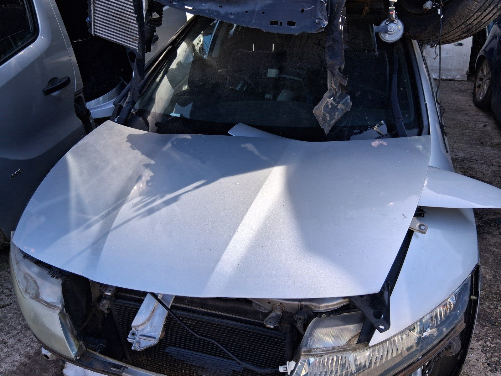 2007 HONDA CIVIC MK8 FRONT BONNET HOOD PANEL SILVER METALIC NH700M