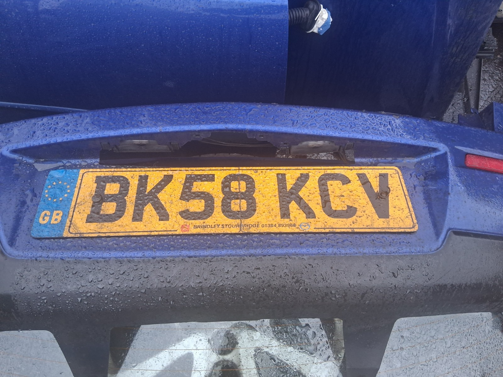 2008 MAZDA 3 BL TAKARA COMPLETE REAR BUMPER BLUE