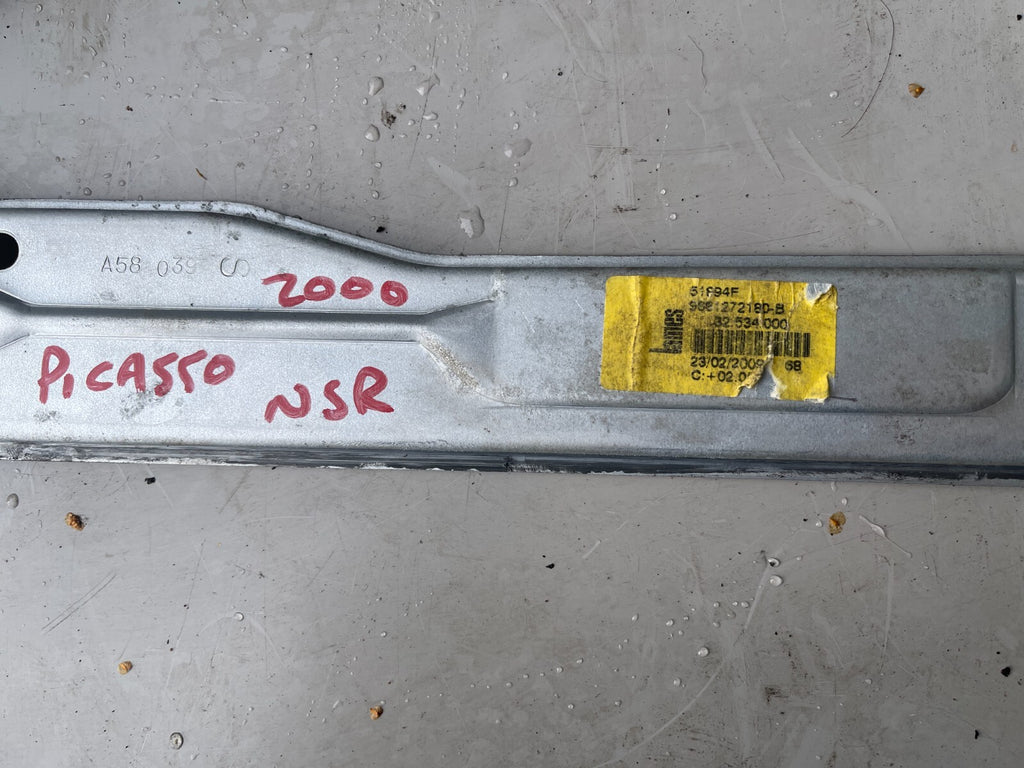 CITROEN C3 PICASSO 2000 PASSENGER SIDE REAR DOOR WINDOW REGULATOR 51894F