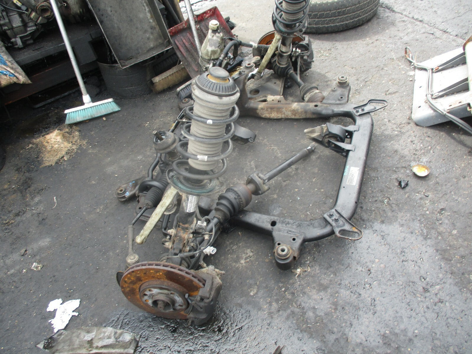 VAUXHALL ASTRA H 1.7 CDTI COMPLETE FRONT CRADLE SUSPENSION LEGS DRIVESHAFT