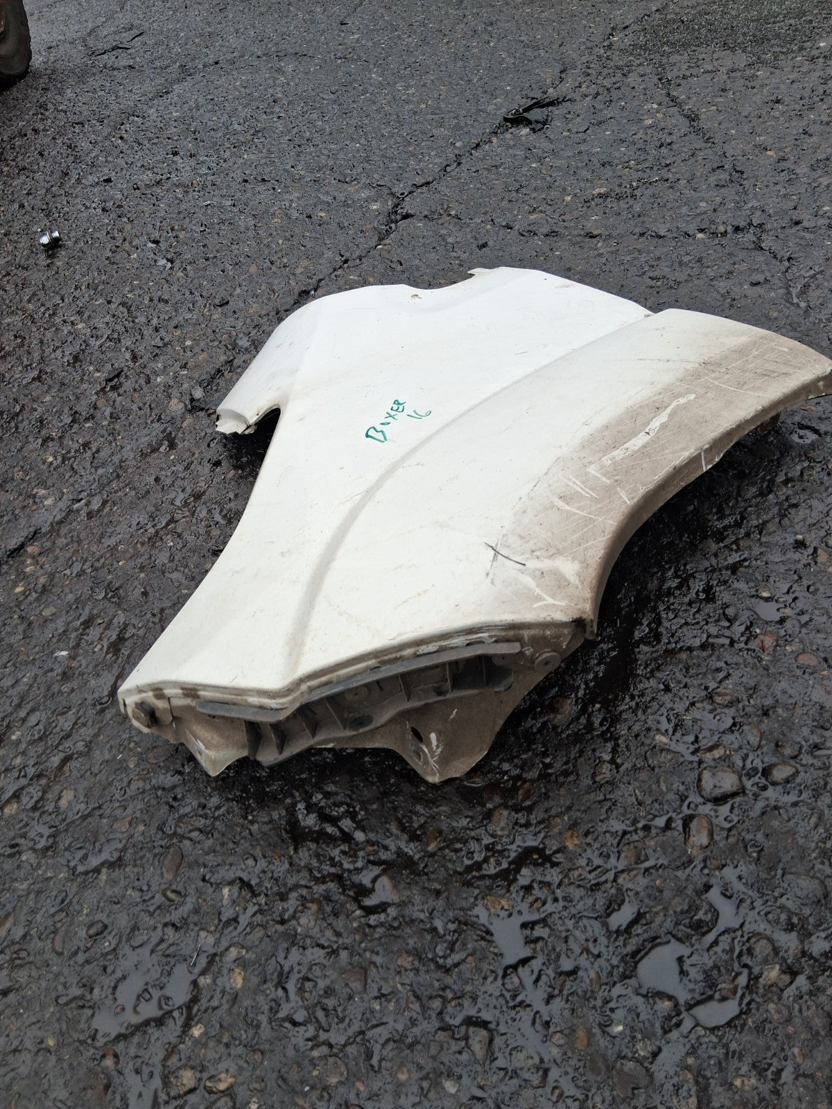 2016 PEUGEOT BOXER MK3 NSF FRONT LEFT PASSENGER SIDE WING PANEL WHITE