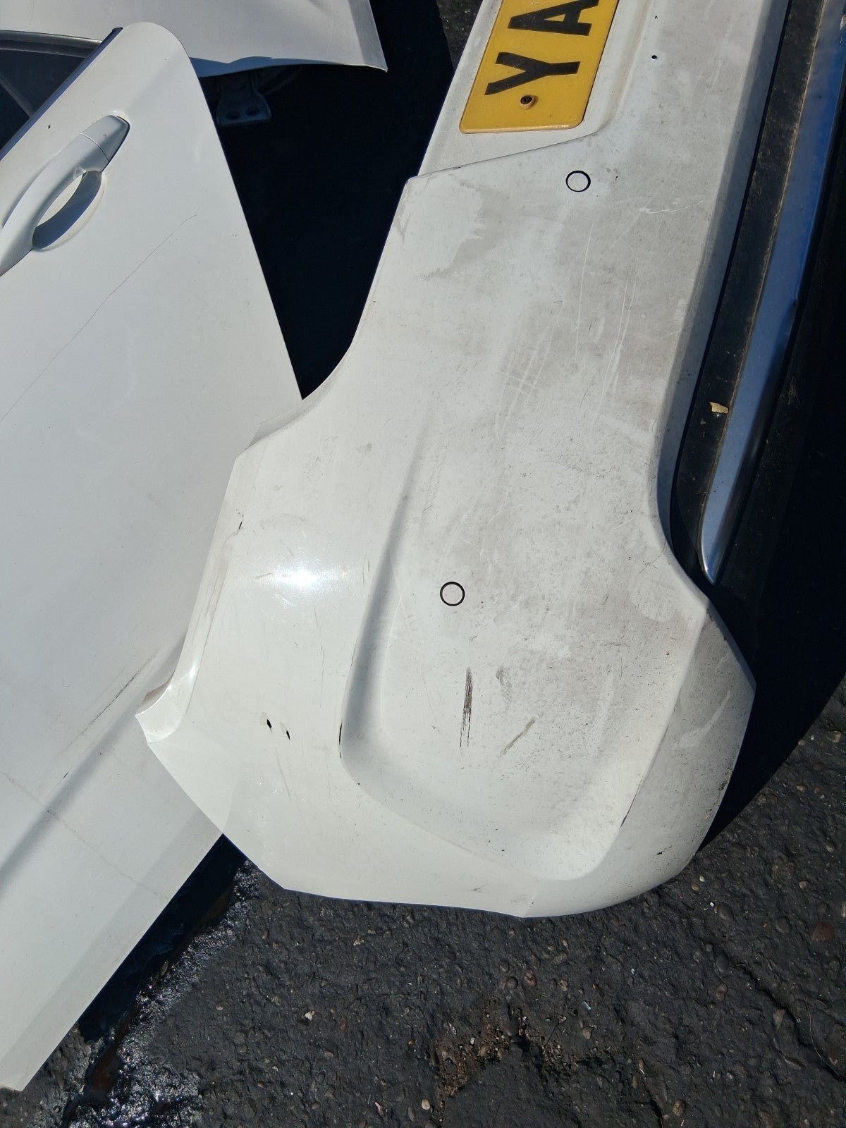 2013 CITROEN C4 MK2 COMPLETE REAR BUMPER WHITE