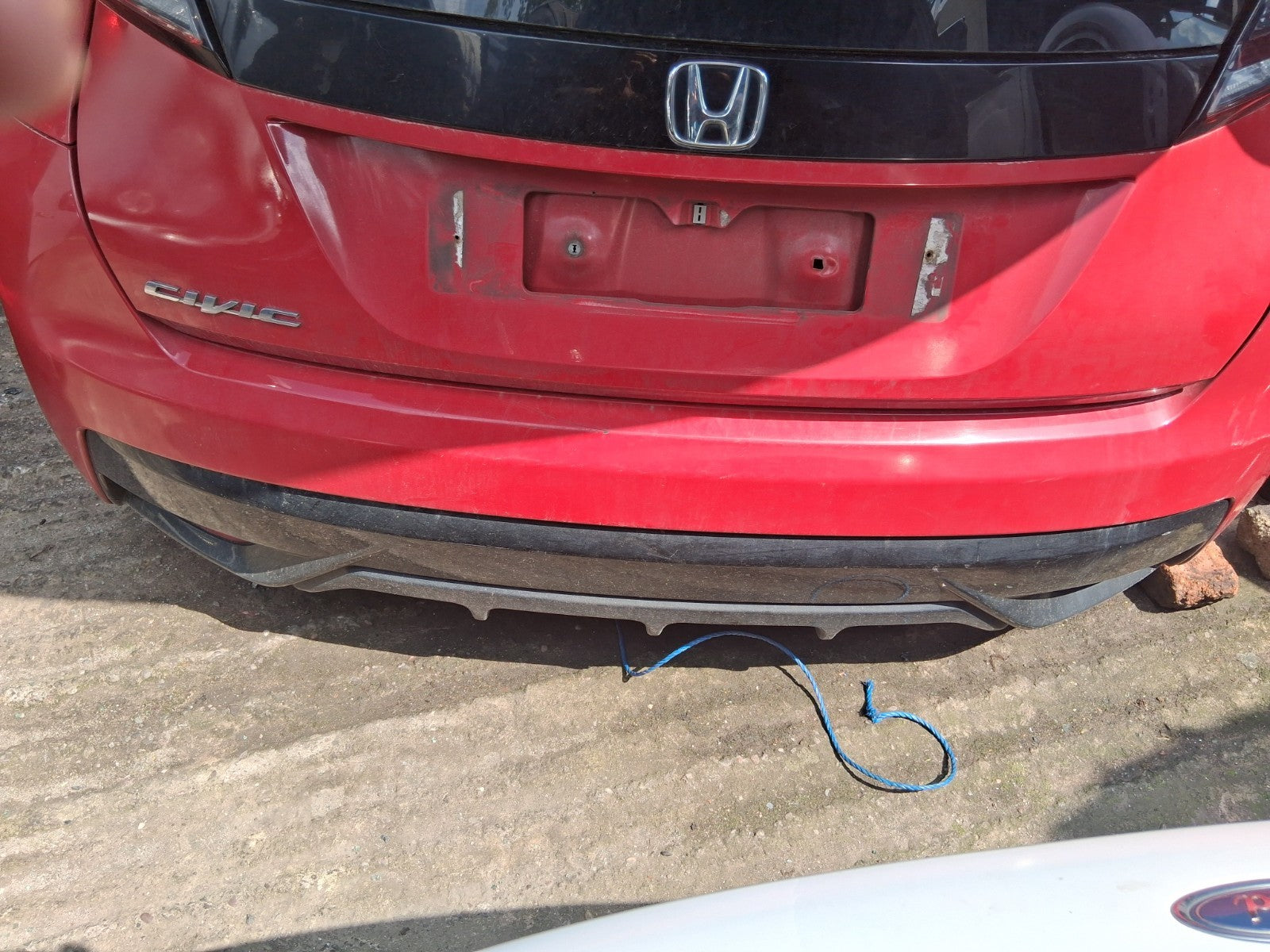 2016 HONDA CIVIC MK9 FACELIFT HATCHBACK COMPLETE REAR BUMPER MILANO RED R81