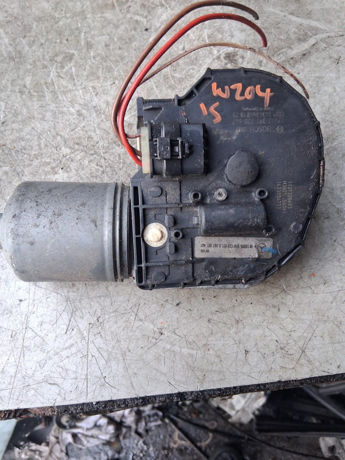 2015 MERCEDES C CLASS W204 FRONT WIPER MOTOR 1397220667