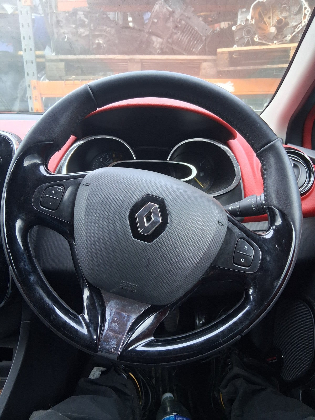 2013 RENAULT CLIO X98 MK4 INDICATOR WIPER COMBINATION SWITCH STALK SQUIB RING