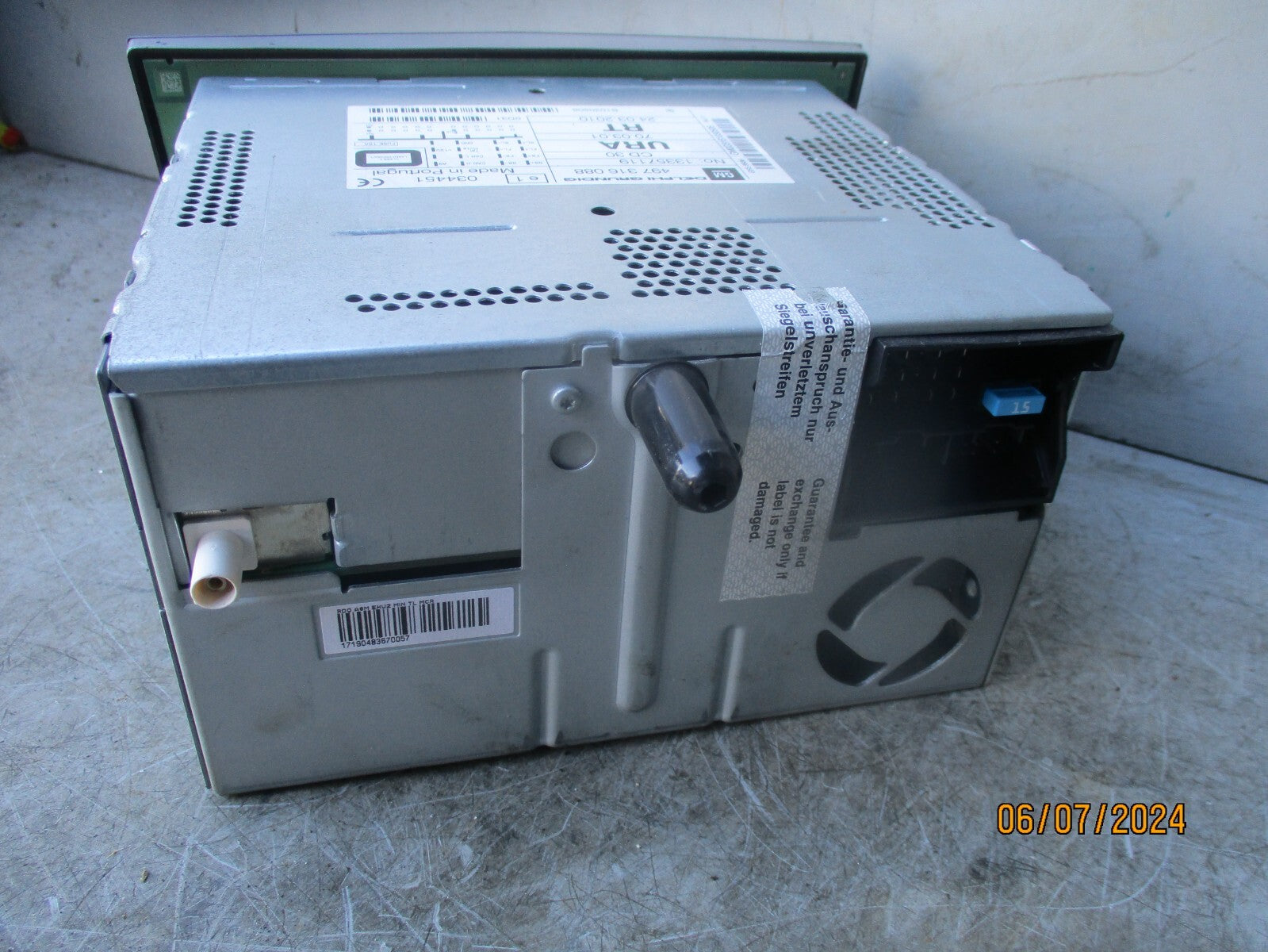 VAUXHALL CORSA D 2011 RADIO CD PLAYER STEREO HEAD UNIT 13357119