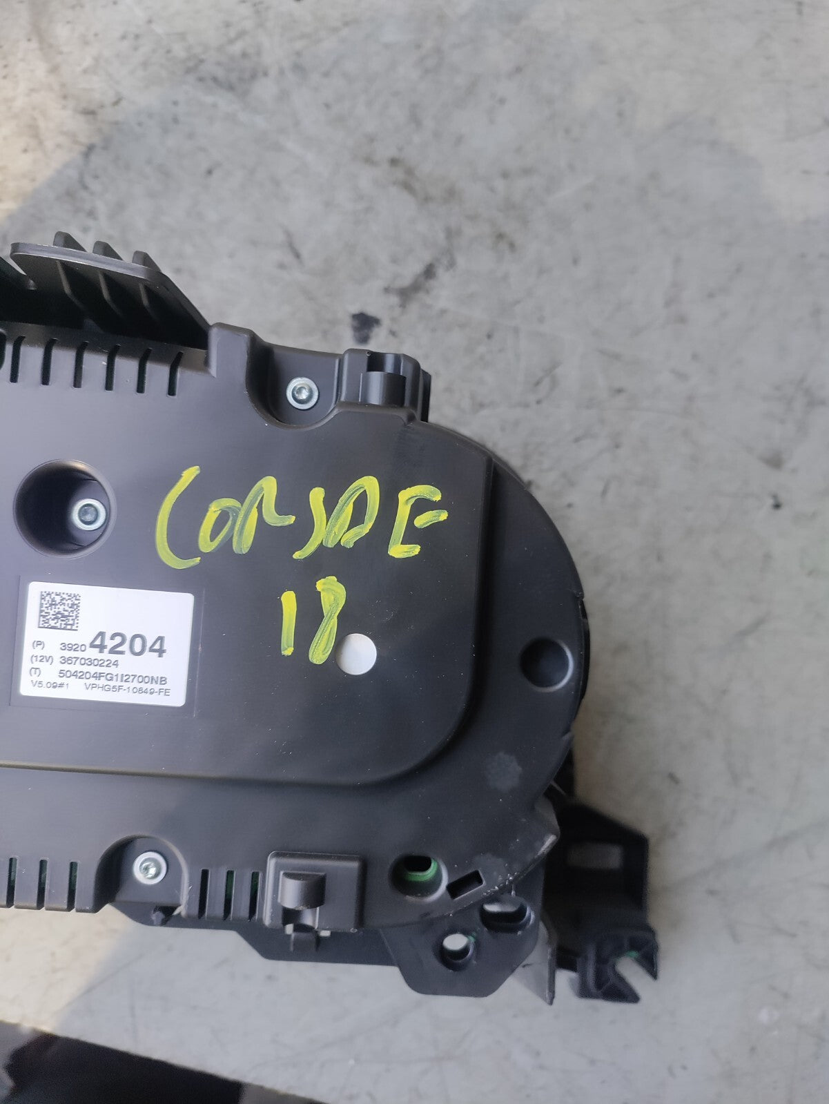 VAUXHALL CORSA E 2018 1.4 PETROL SPEEDO INSTRUMENT CLUSTER 39204204