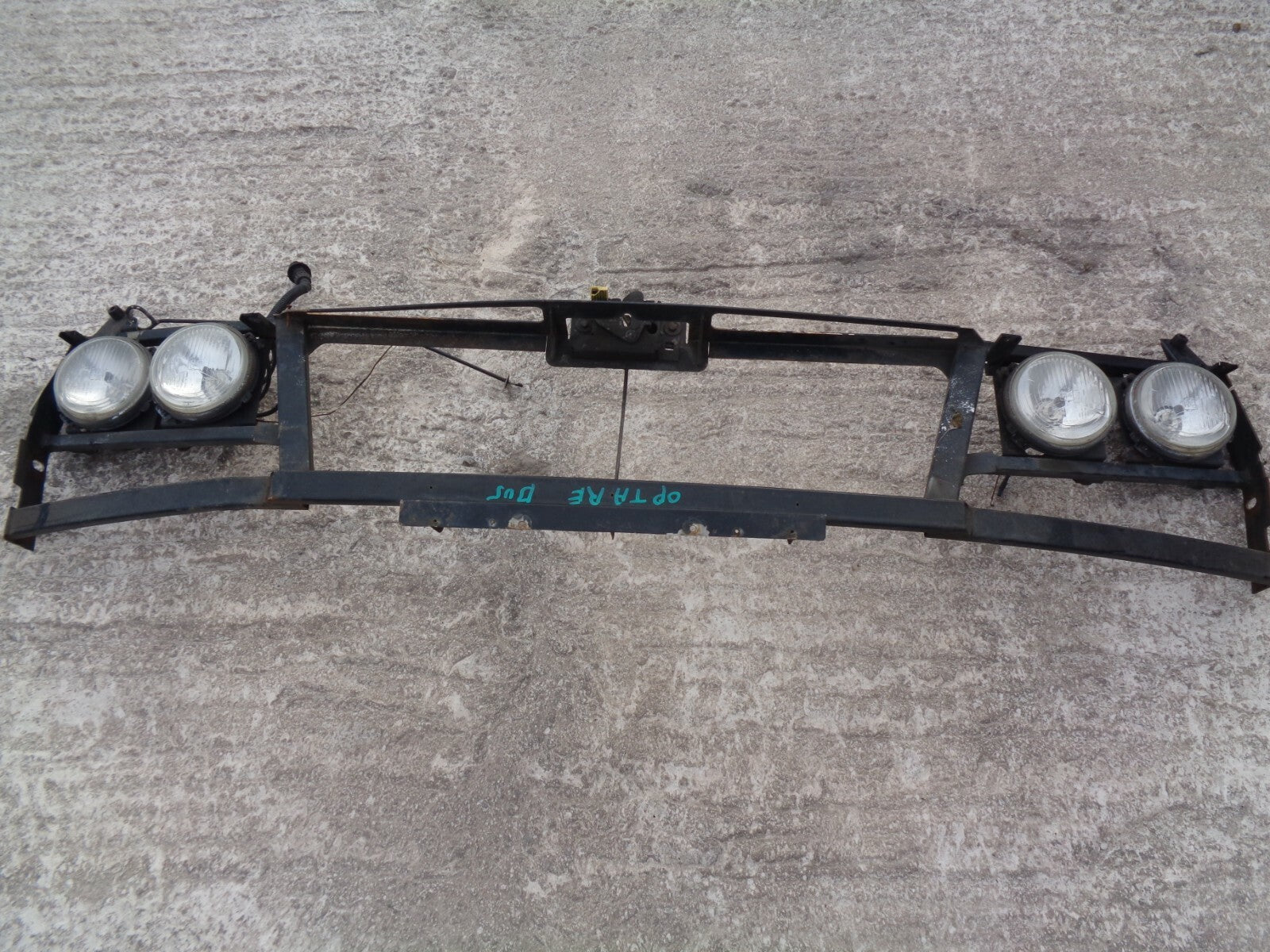 OPTARE ALERO PARTY BUS 2003 FRONT METAL PANEL WITH LIGHTS