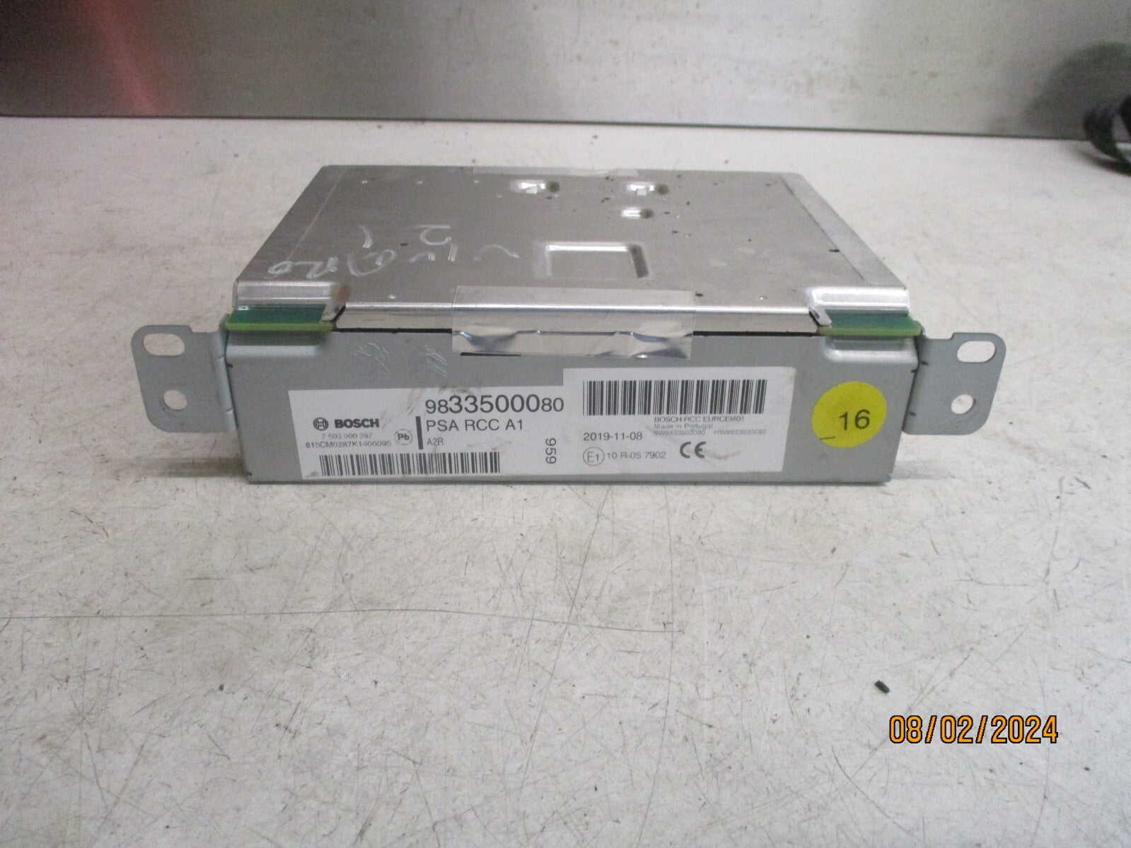 VAUXHALL VIVARO MK3 2021 RADIO  STEREO HEAD UNIT 9833500080