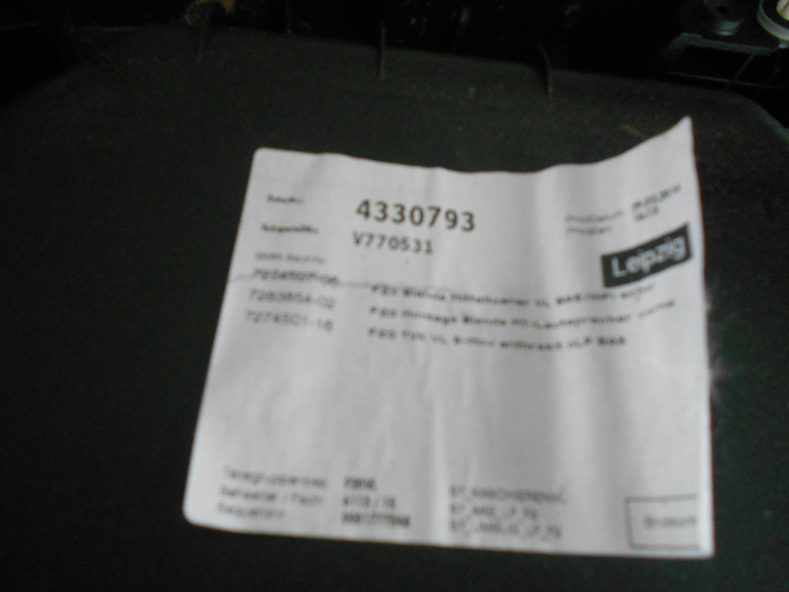 BMW 1 SERIES F20 2016 2017 NSF PASSENGER SIDE FRONT DOOR CARD
