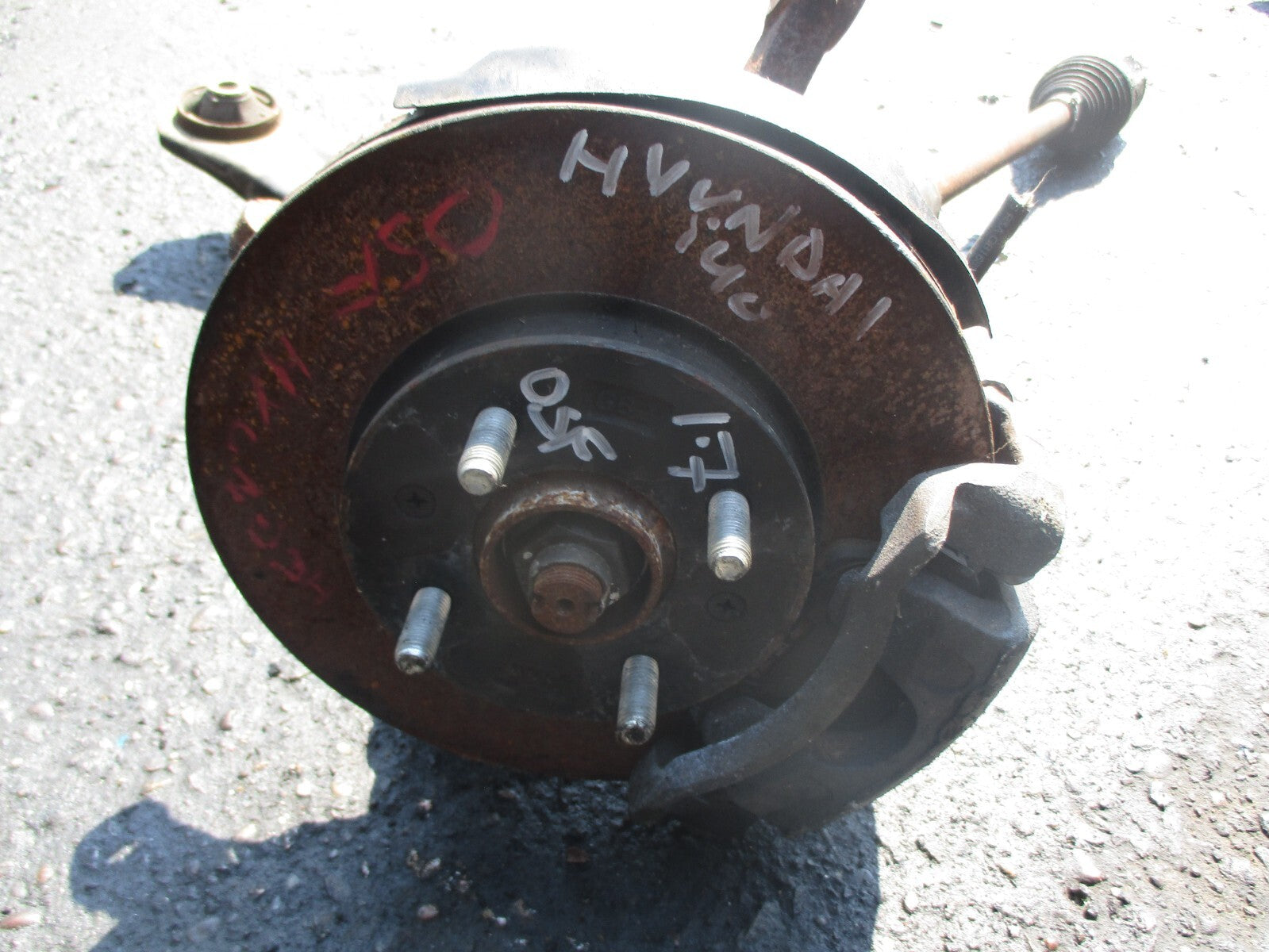 HYUNDAI I40 2012 1.7 CRDI OSF DRIVER SIDE FRONT WHEEL HUB DRIVESHAFT