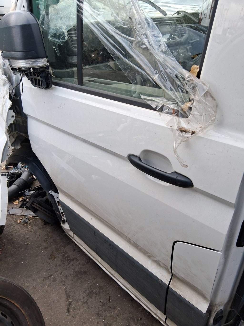 2022 VW VOLKSWAGEN CRAFTER MK2 NSF PASSENGER SIDE FRONT LEFT BARE DOOR WHITE