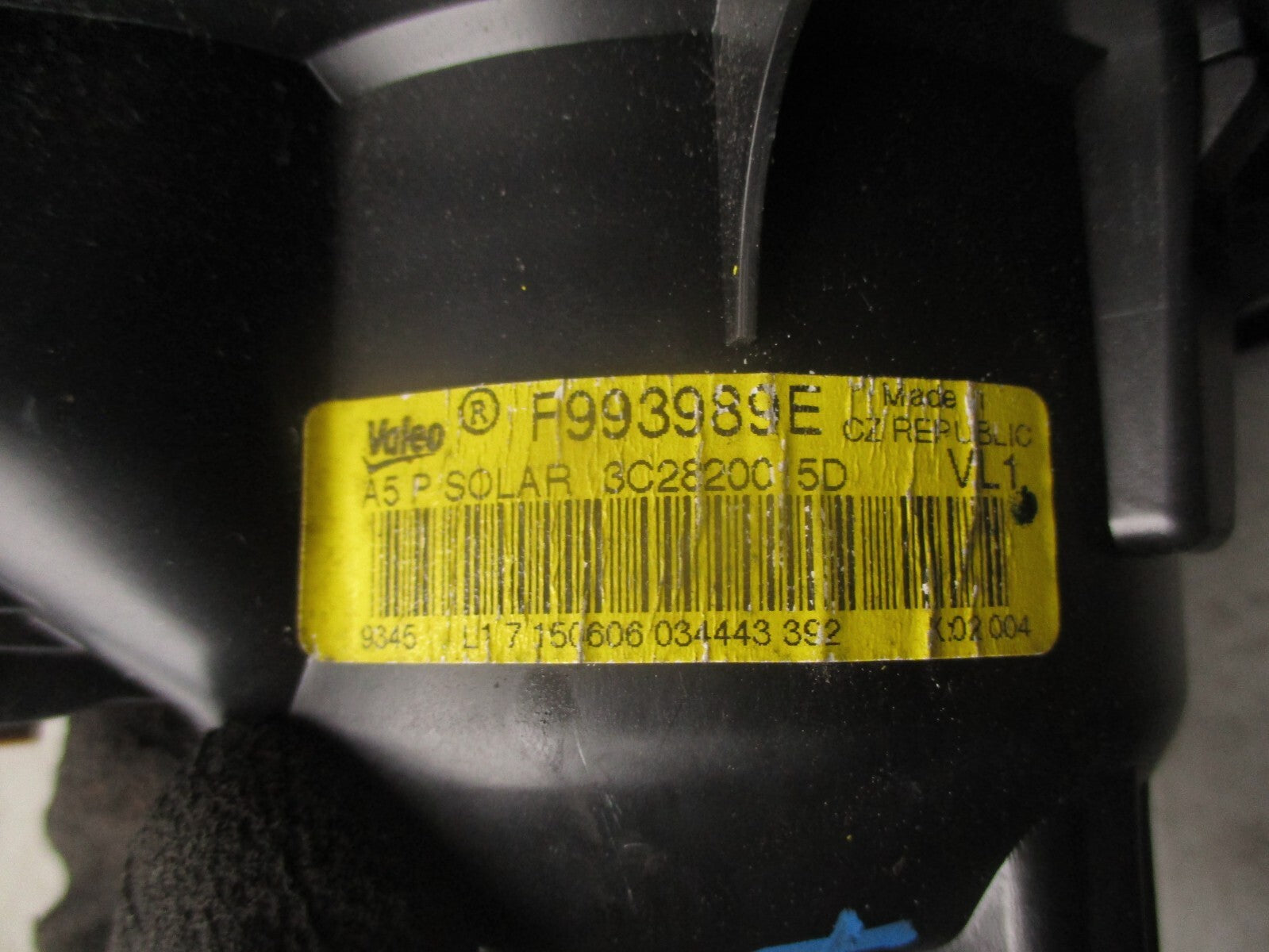 2004 SEAT ALTEA MK 1 AC HEATER BLOWER MOTOR FAN 3C0907521