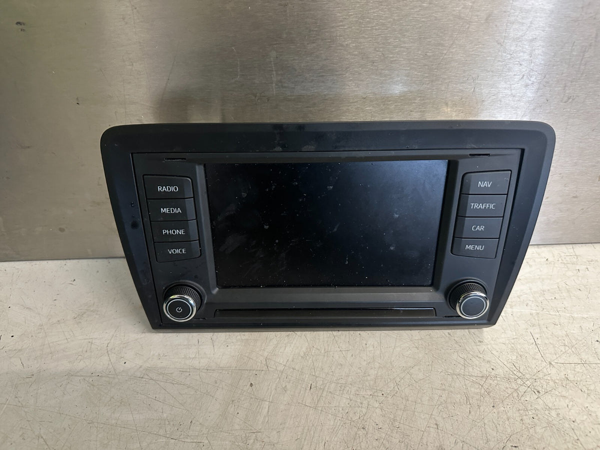 2016 SEAT IBIZA MK4 6J MIB STD2 STEREO HEAD UNIT SCREEN DISPLAY 5QA035858