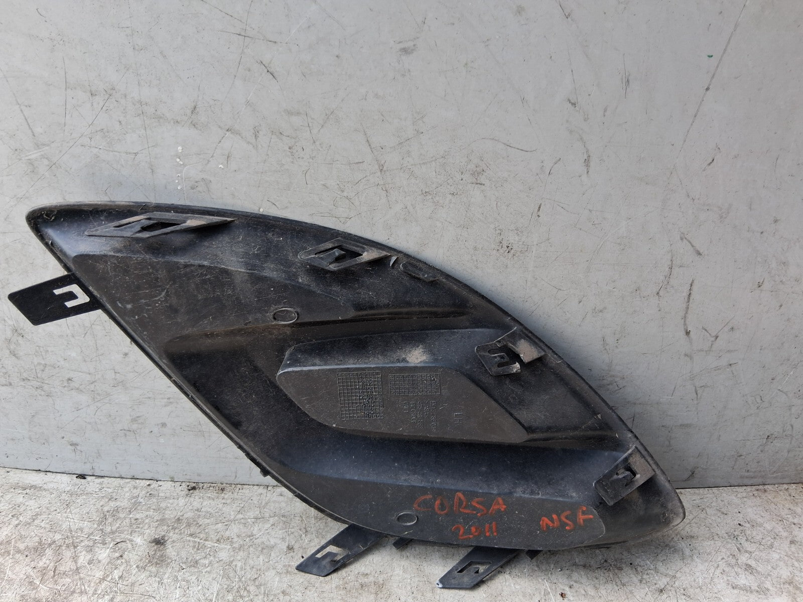 VAUXHALL CORSA D 2011 NSF PASSENGER SIDE FRONT LEFT FOG GRILLE 475498858
