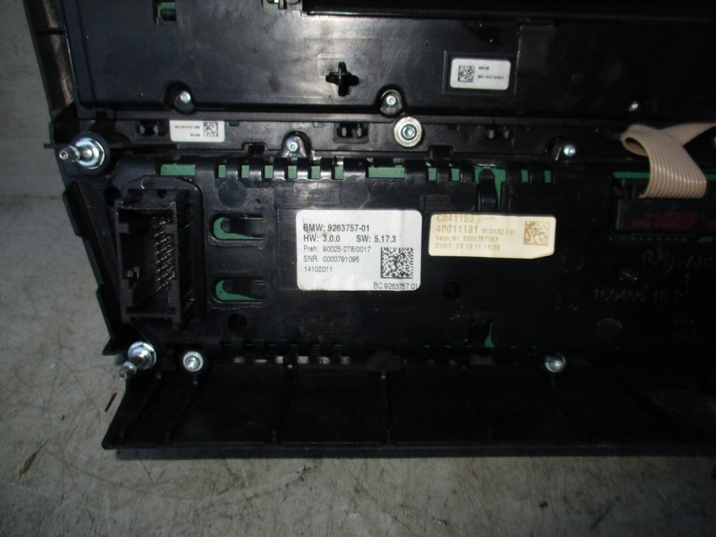 BMW 5 SERIES 2011 F10 CLIMATE CONTROL & RADIO SWITCHES 9263757