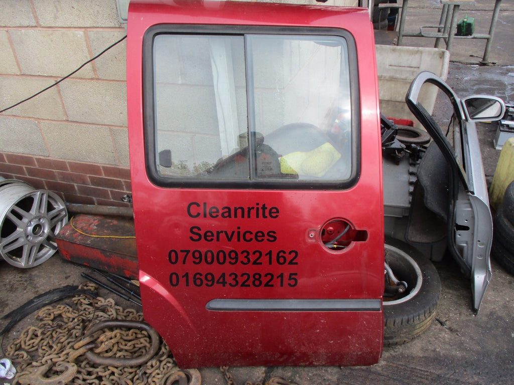 FIAT DOBLO MPV 2004 OS DRIVER SIDE SLIDING DOOR GLASS BURGUNDY RED