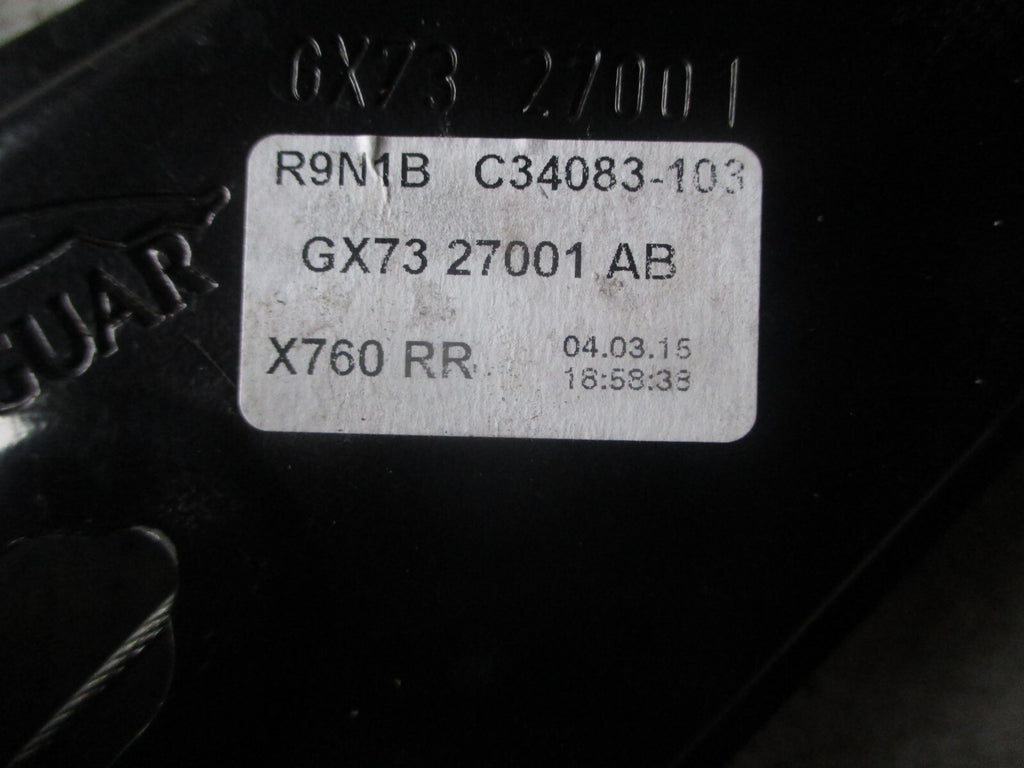 JAGUAR XE 2016 NSR PASSENGER SIDE REAR WINDOW MOTOR REGULATOR GX7327001AB