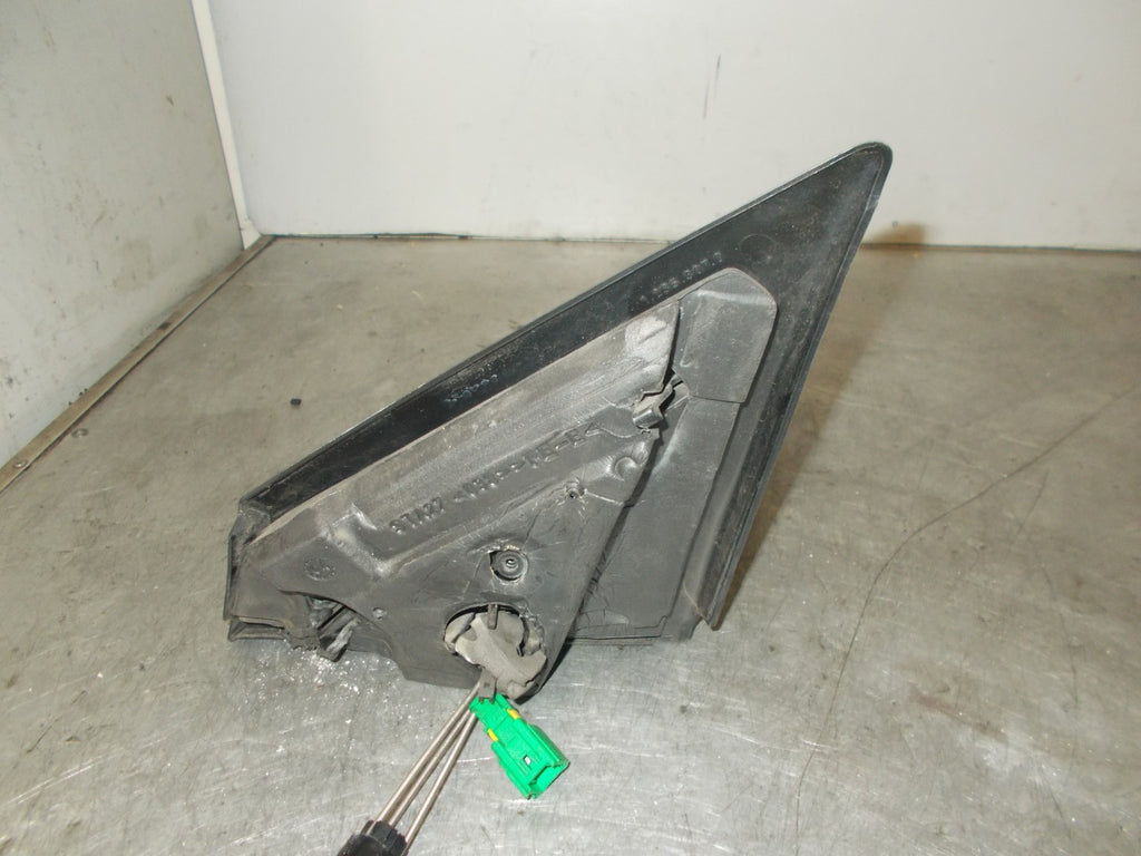 RENAULT MEGANE 2004 MK2 OS DRIVER SIDE MANUAL WING MIRROR BLACK