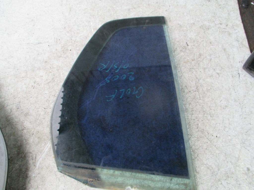 VOLKSWAGEN GOLF 2005 MK5 OSR REAR DRIVER SIDE QUARTER WINDOW GLASS