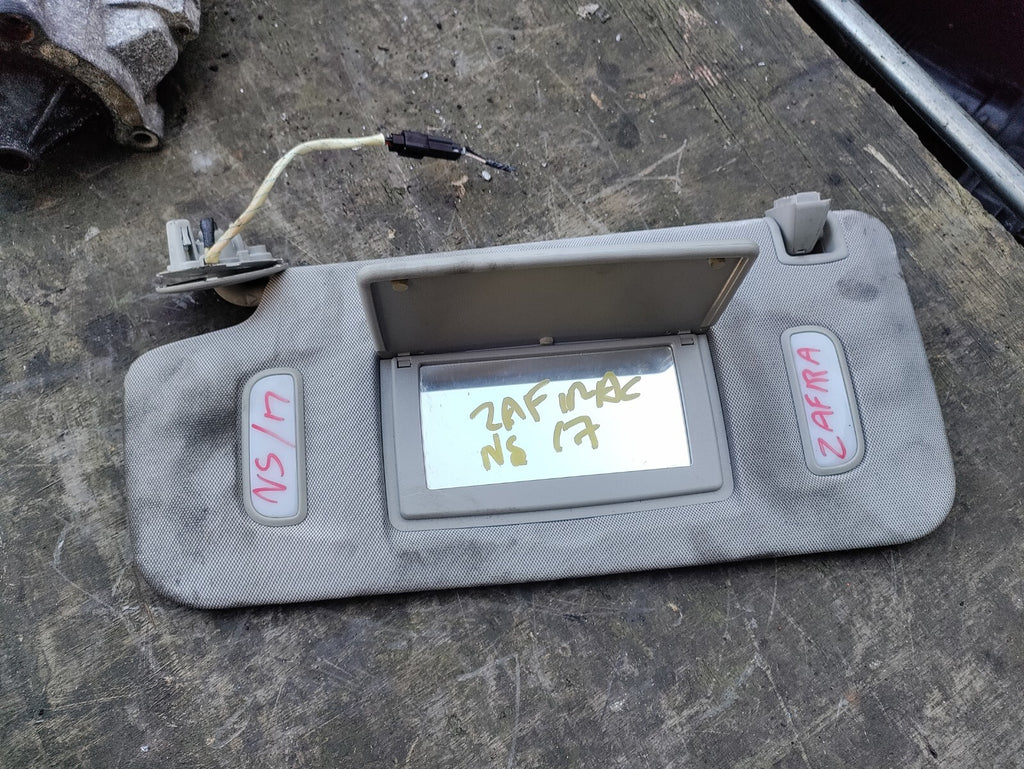 VAUXHALL ZAFIRA C MK3 NS PASSENGER SIDE SUN VISOR