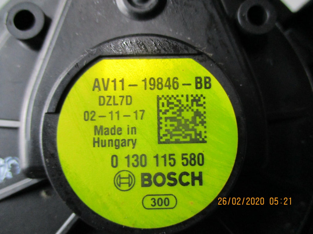 FORD B MAX 2014 HEATER AIR FAN BLOWER MOTOR ASSEMBLY UNIT AV11-19846-BB