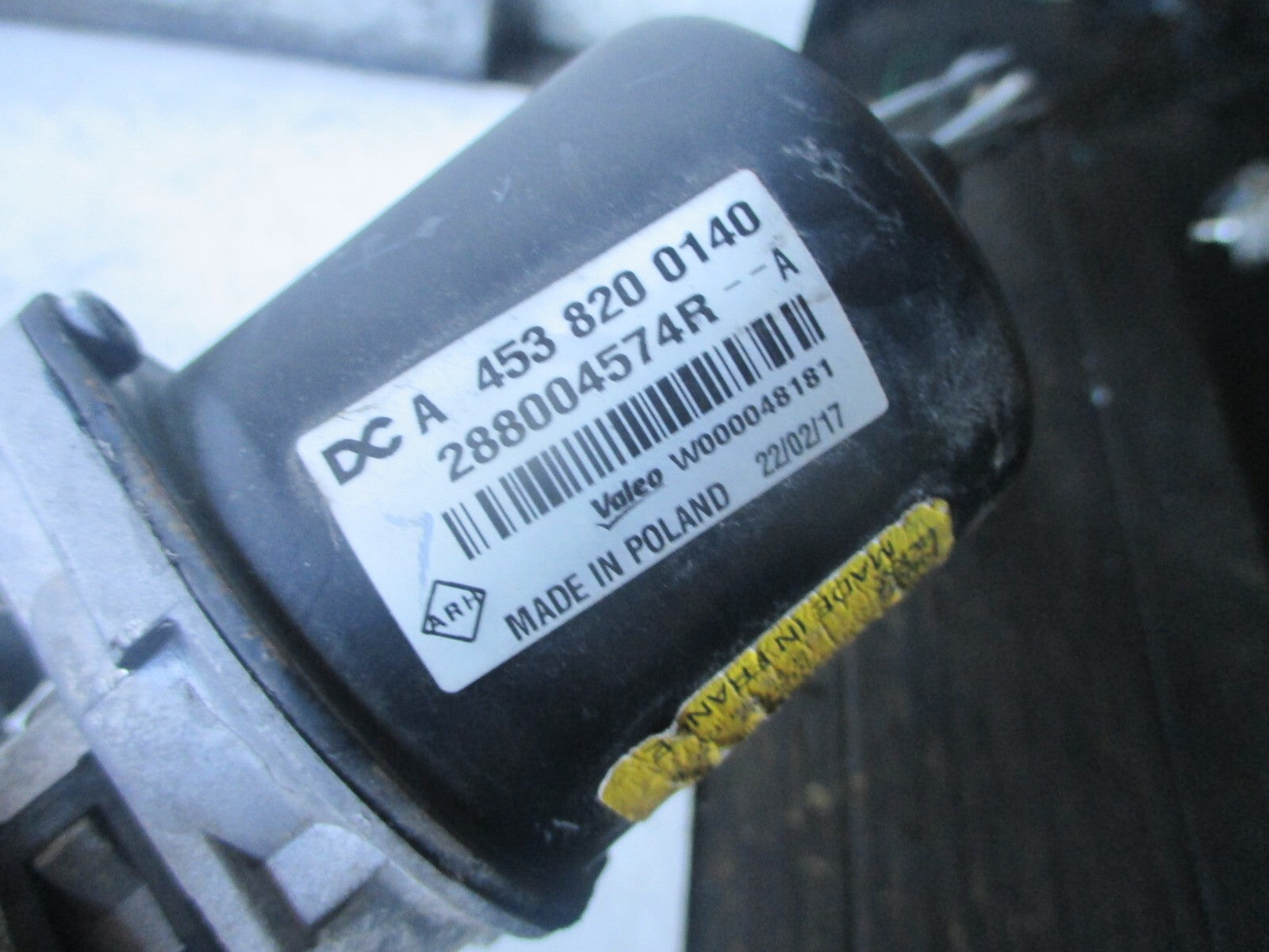 RENAULT TWINGO 2017 FRONT WINDSCREEN WIPER MOTOR LINKAGES 288004574R