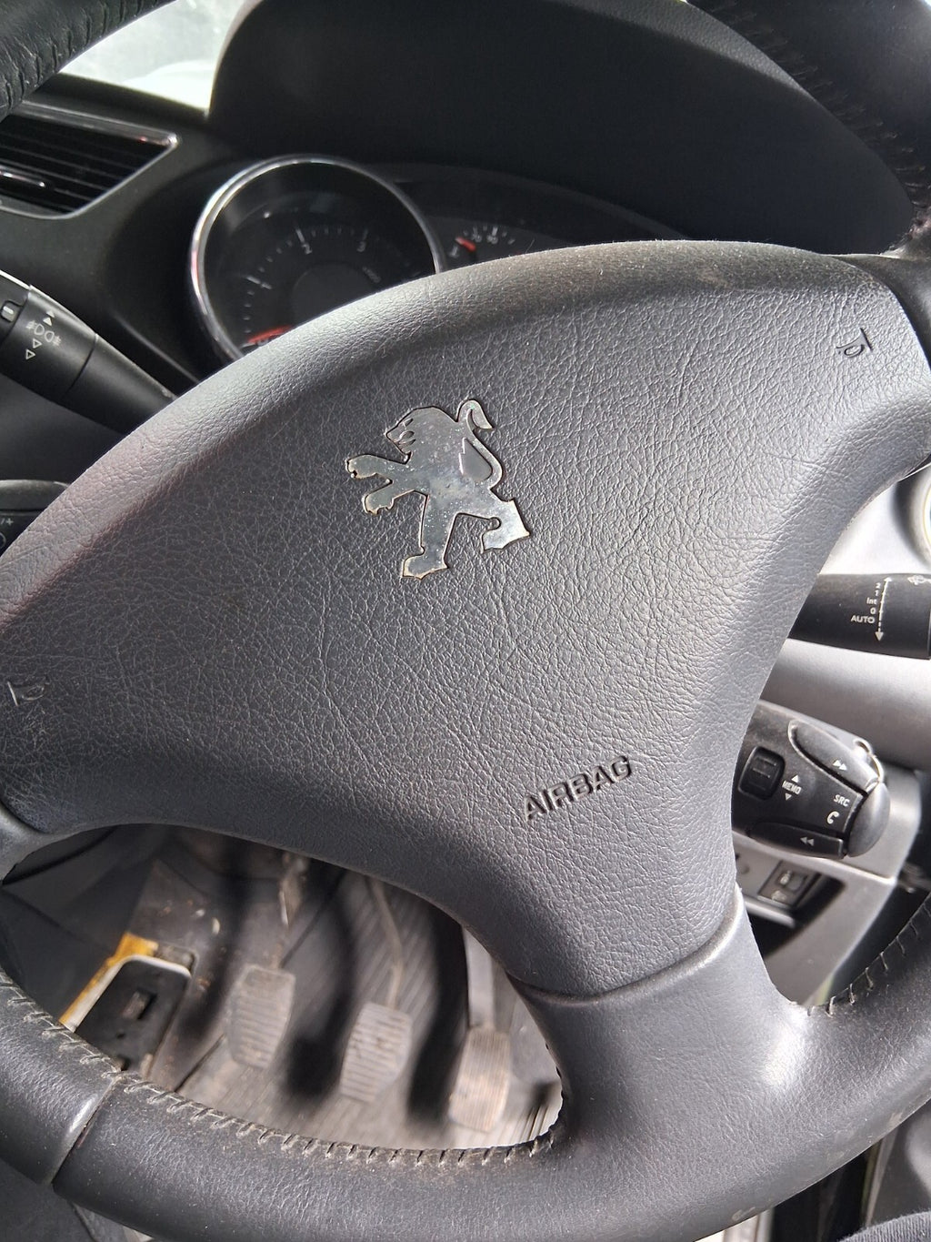 2012 PEUGEOT 3008 MK1 STEERING WHEEL SRS AIRBAG BLACK