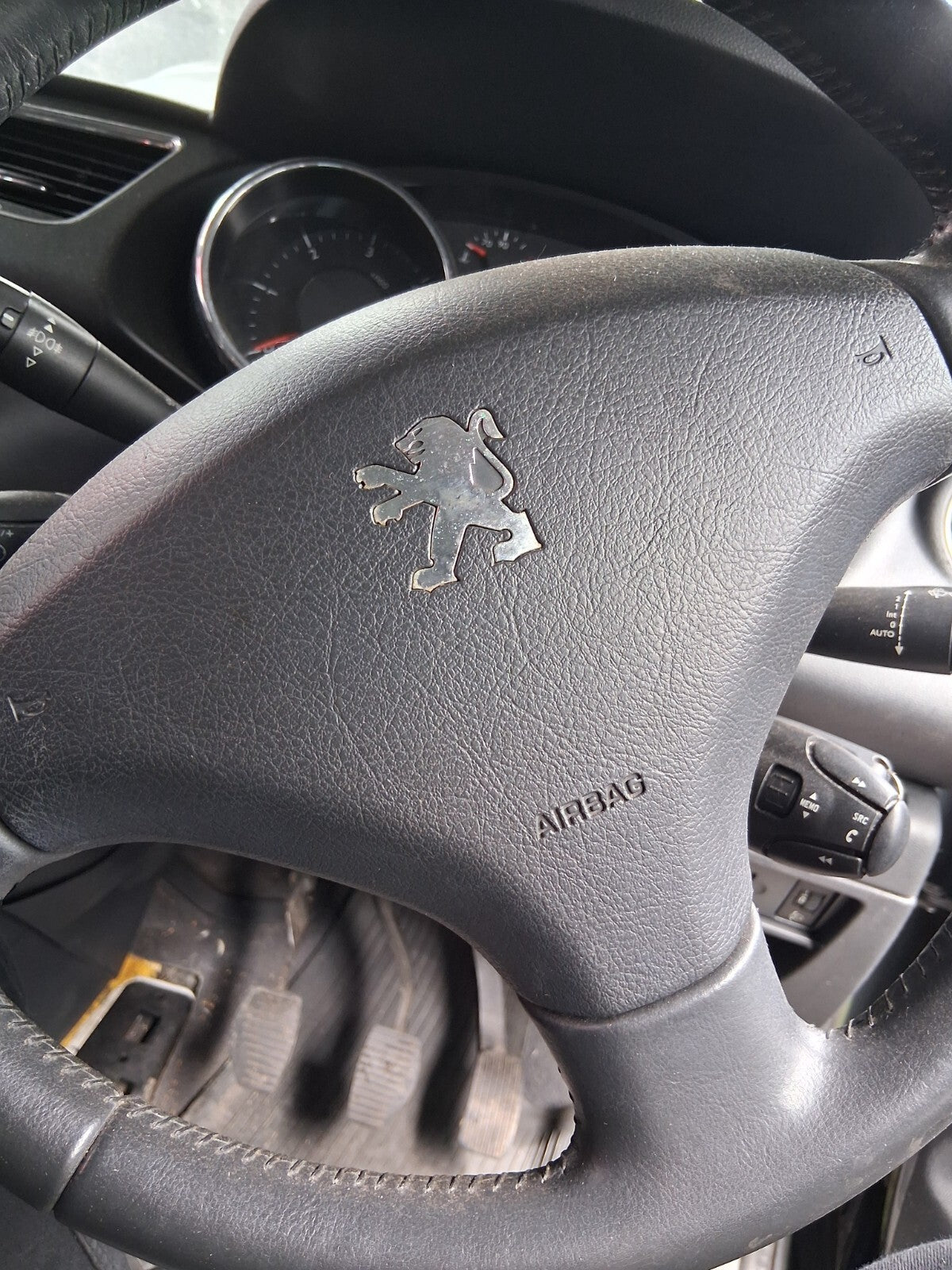 2012 PEUGEOT 3008 MK1 STEERING WHEEL SRS AIRBAG BLACK
