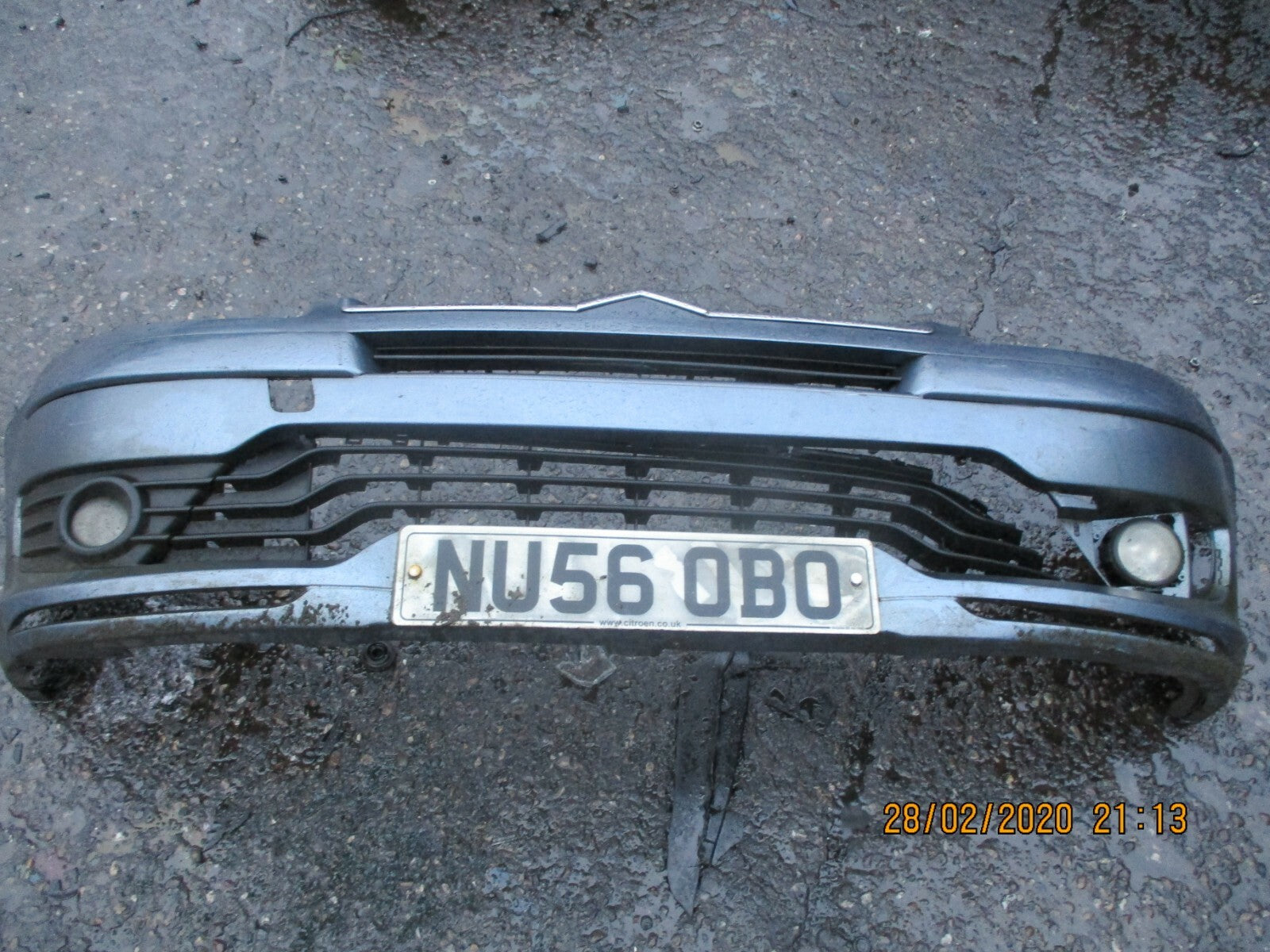 CITROEN C4 2006 MK1 COUPE FRONT BUMPER GREY