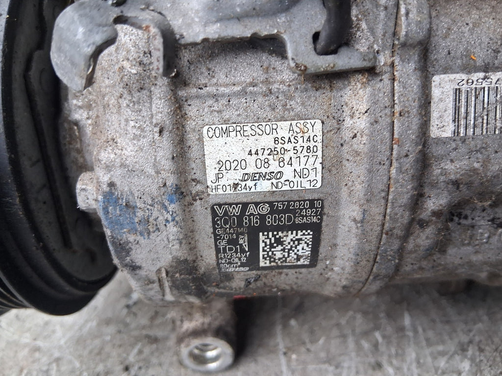 SEAT IBIZA MK5 2018 6F KJ AC AIR CON COMPRESSOR PUMP 3Q0816803D