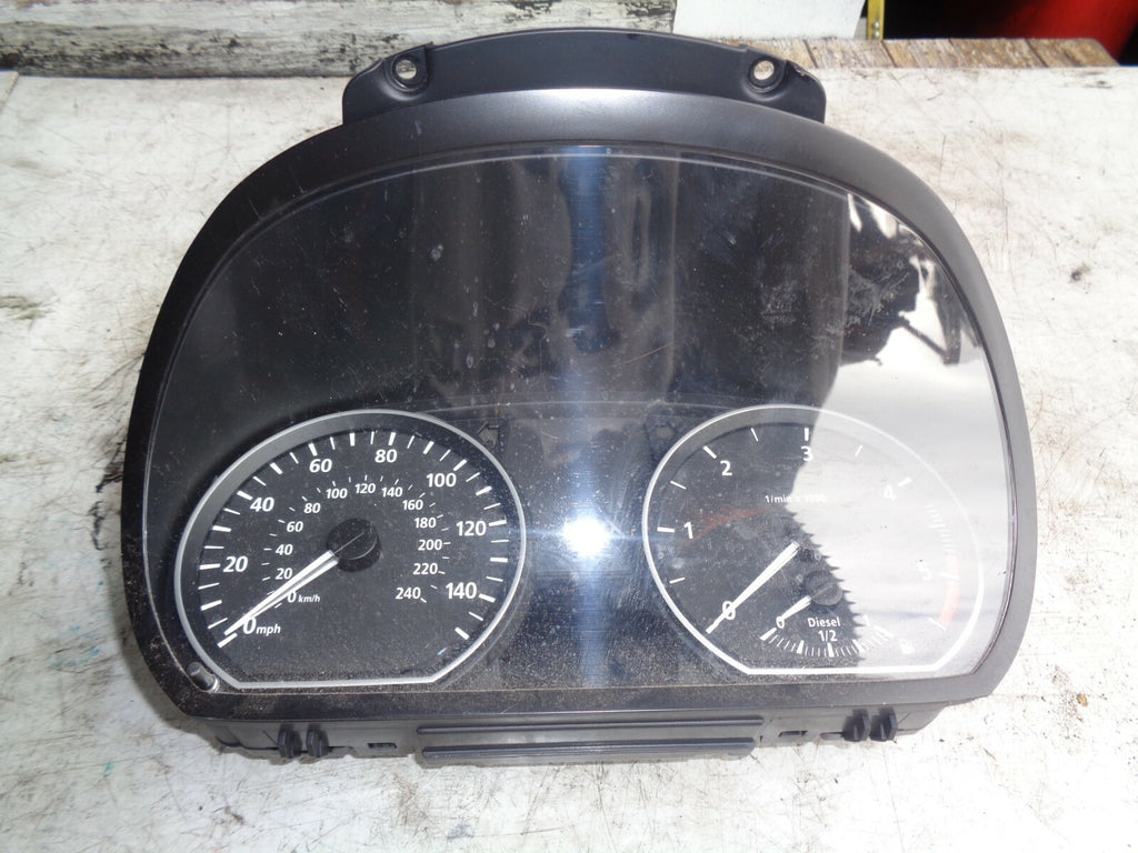 BMW 1 SERIES 120D E81 E82 E87 DIESEL INSTRUMENT CLUSTER SPEEDO CLOCKS 697465001