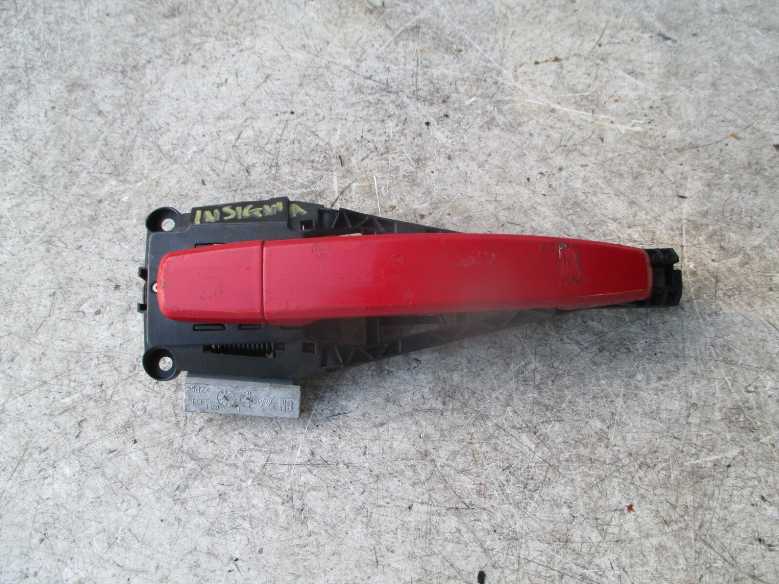 VAUXHALL INSIGNIA MK1 2008-2017 NSF FRONT PASSENGER EXTERIOR RED DOOR HANDLE