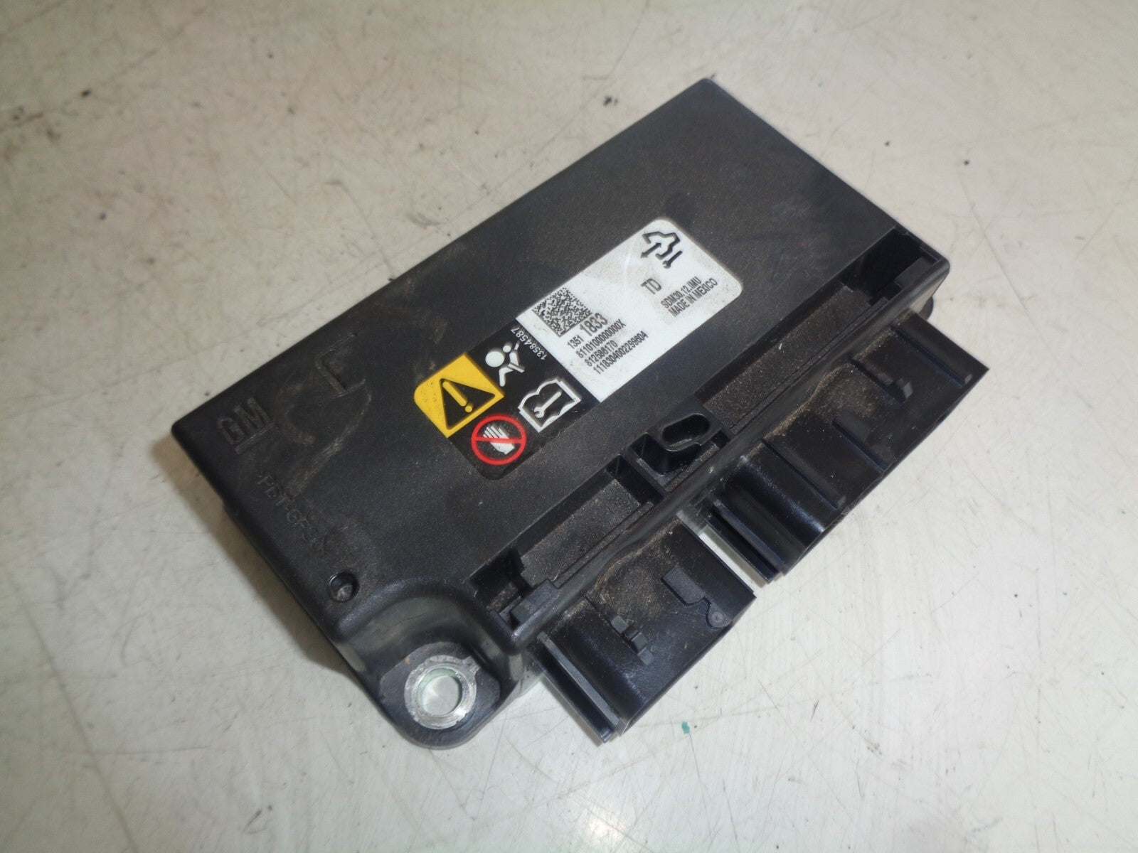 VAUXHALL CORSA E MK4 2018 AIRBAG CONTROL MODULE UNIT 13511833