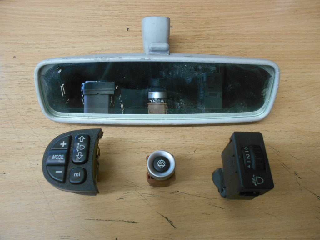 ALFA ROMEO 147 2003 INTERIOR REAR VIEW MIRROR & STEERING WHEEL SWITCH CONTROLS